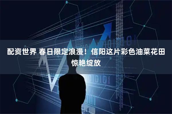 配资世界 春日限定浪漫！信阳这片彩色油菜花田惊艳绽放